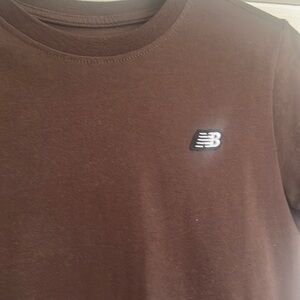 Boys, new balance, brown shirt, gently used